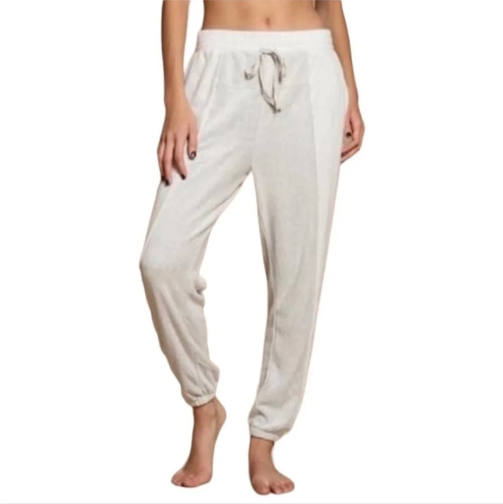 Intimately Free People All Day All Night Jogger Gray Drawstring Sweatpant XS EUC